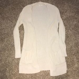 Cream long cardigan